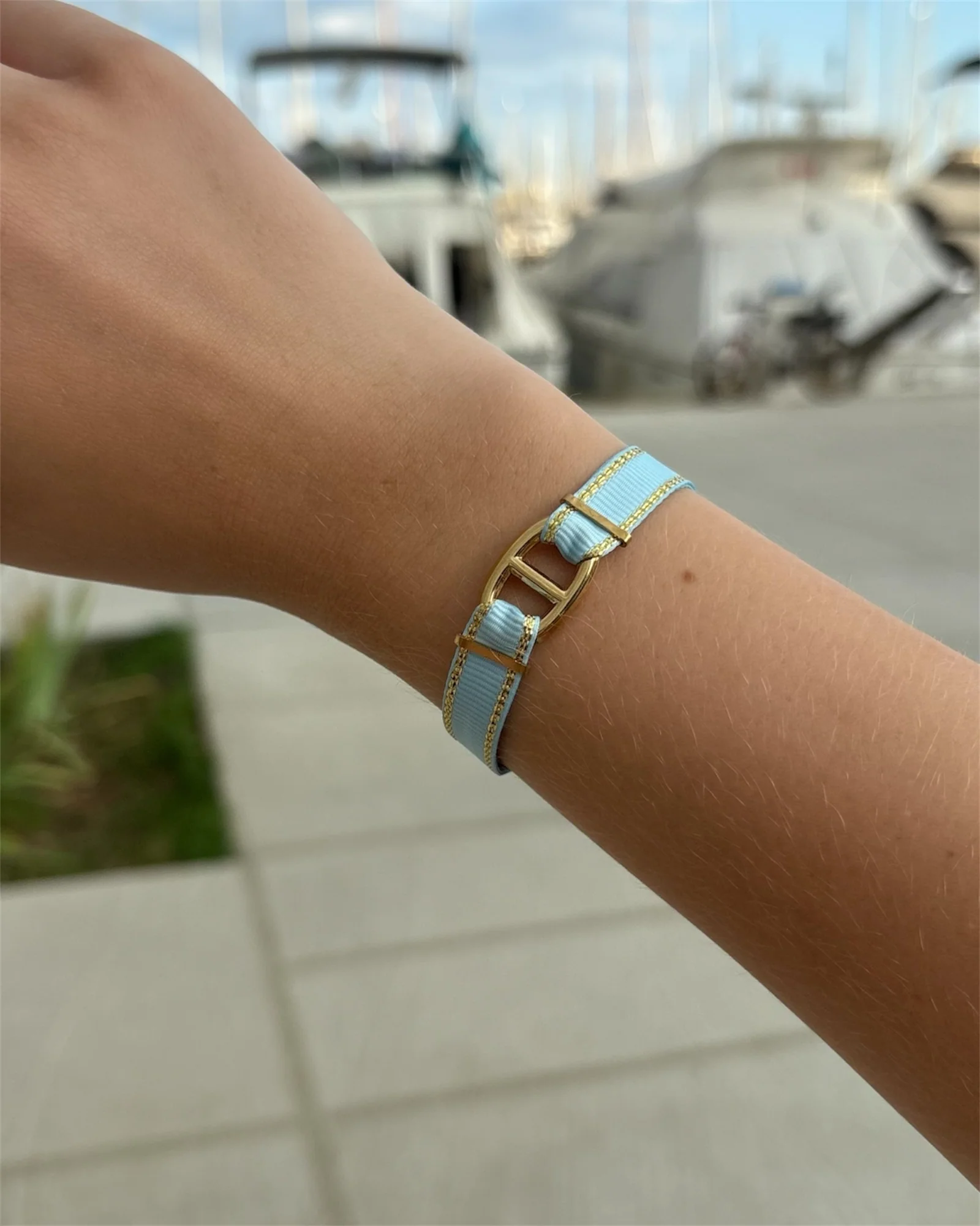 Bracelet TERRY bleu ciel