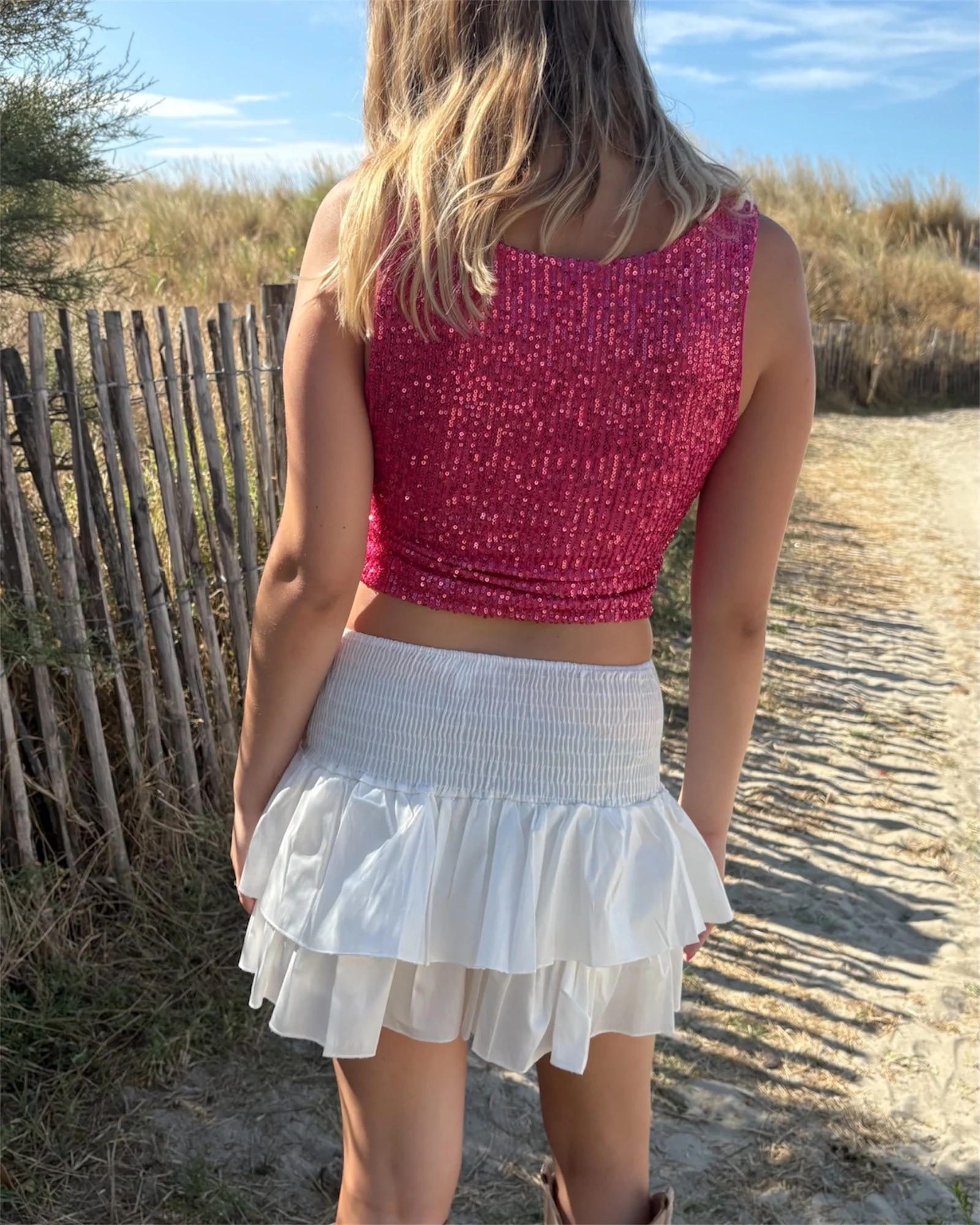 Débardeur CANNES rose - Image 2