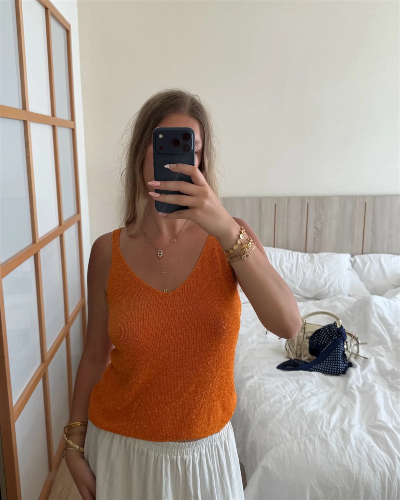 Débardeur SIRINE orange - Image 3
