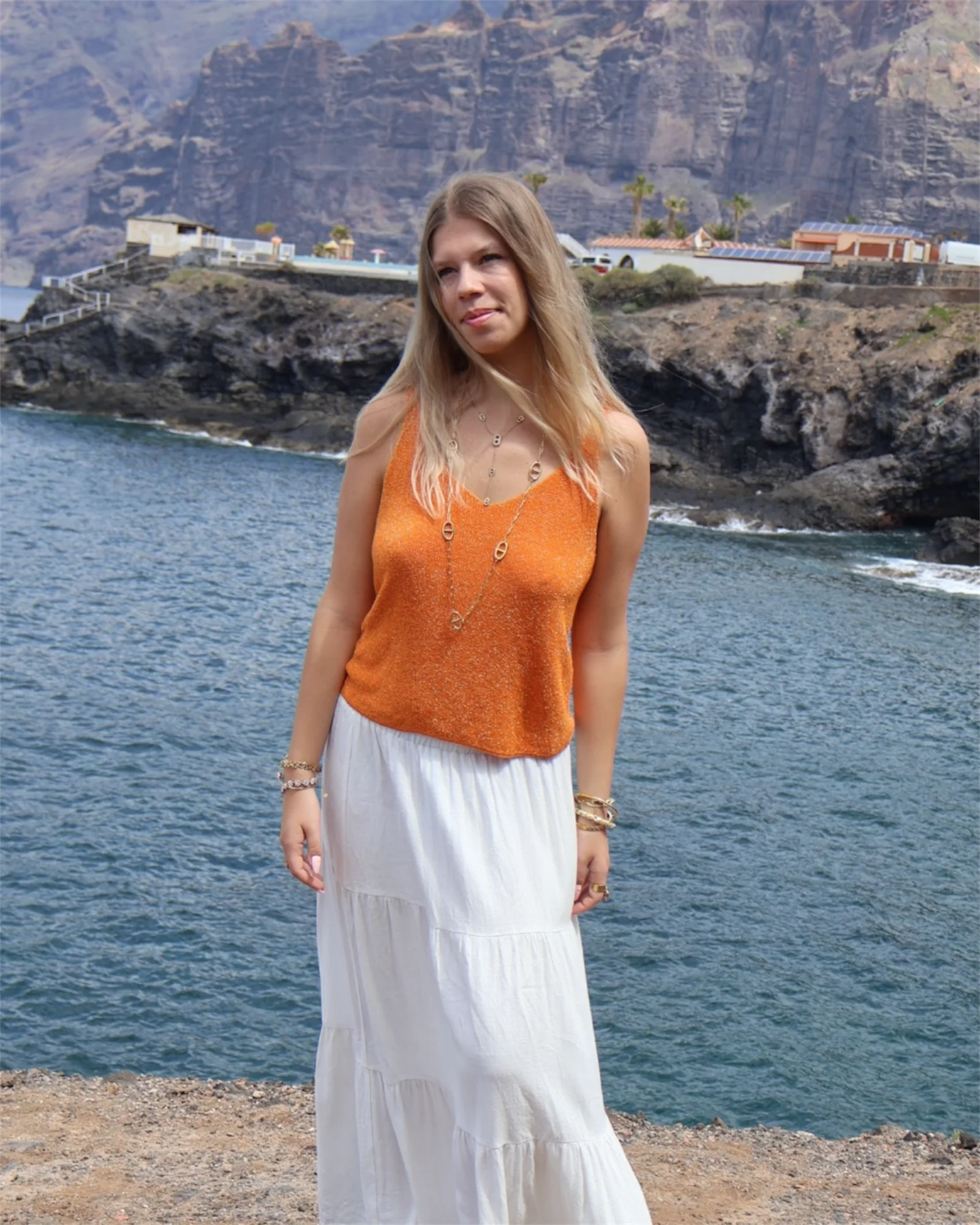 Débardeur SIRINE orange - Image 4
