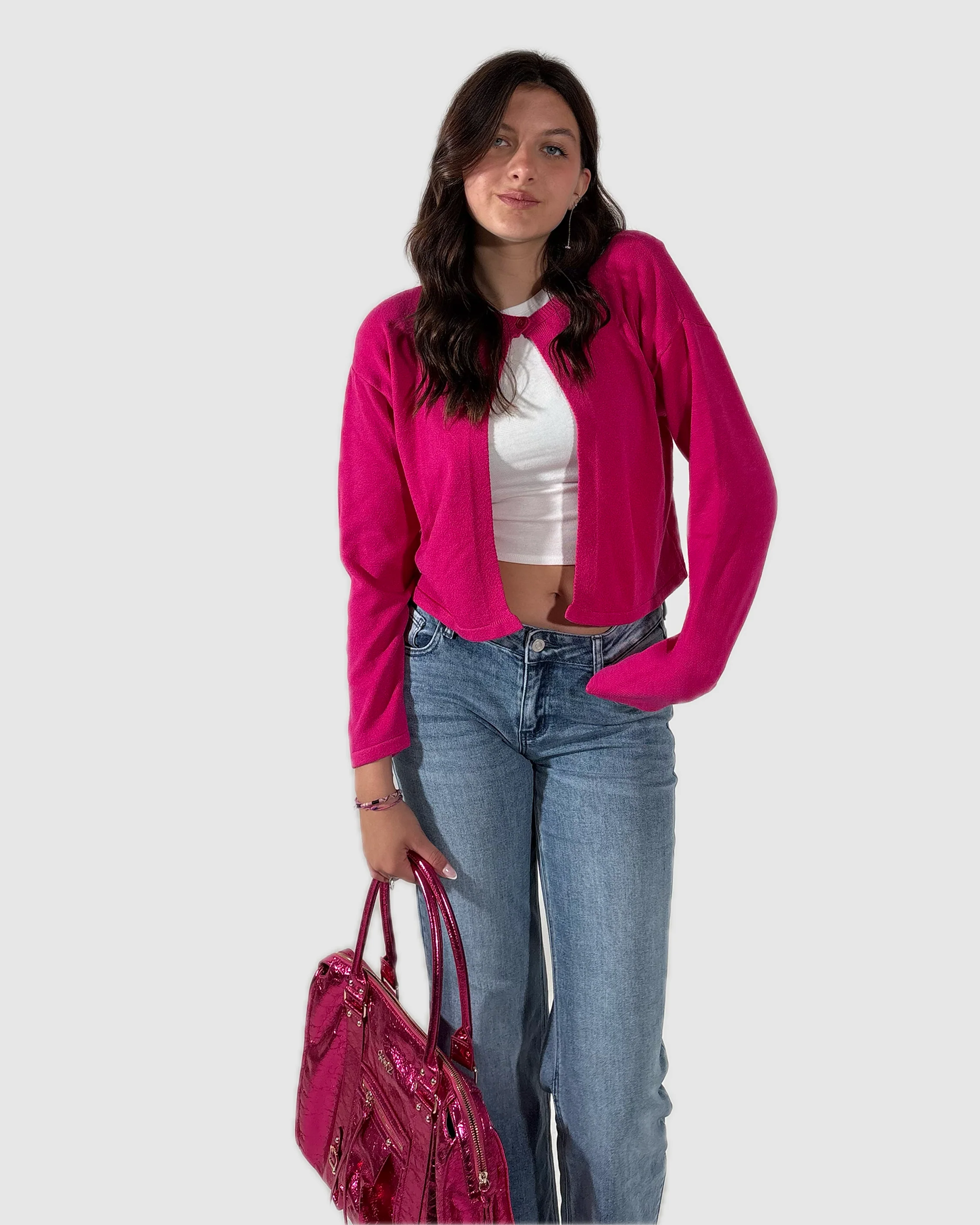 Gilet CLÉA fushia - Image 3