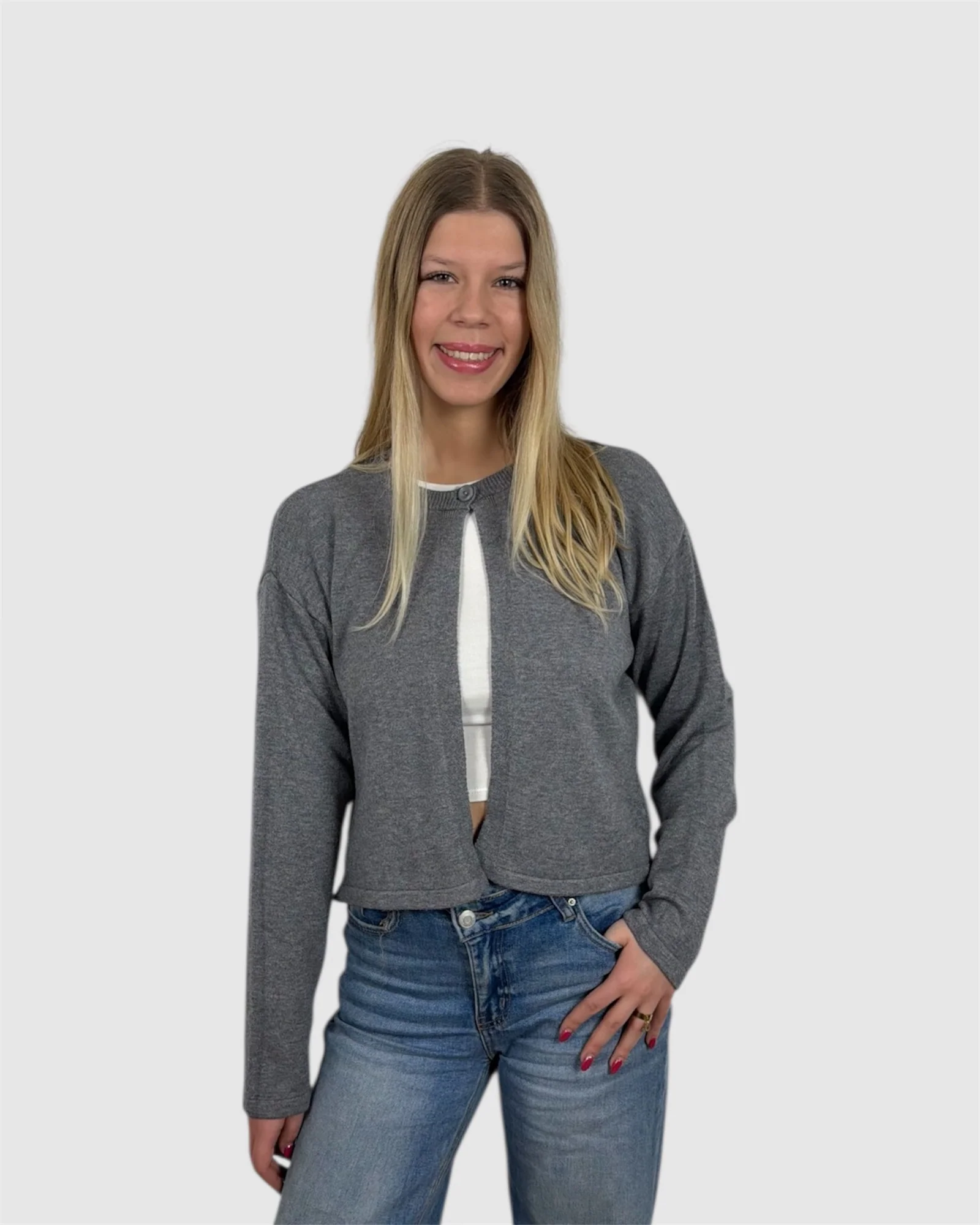 Gilet CLÉA gris foncé - Image 2