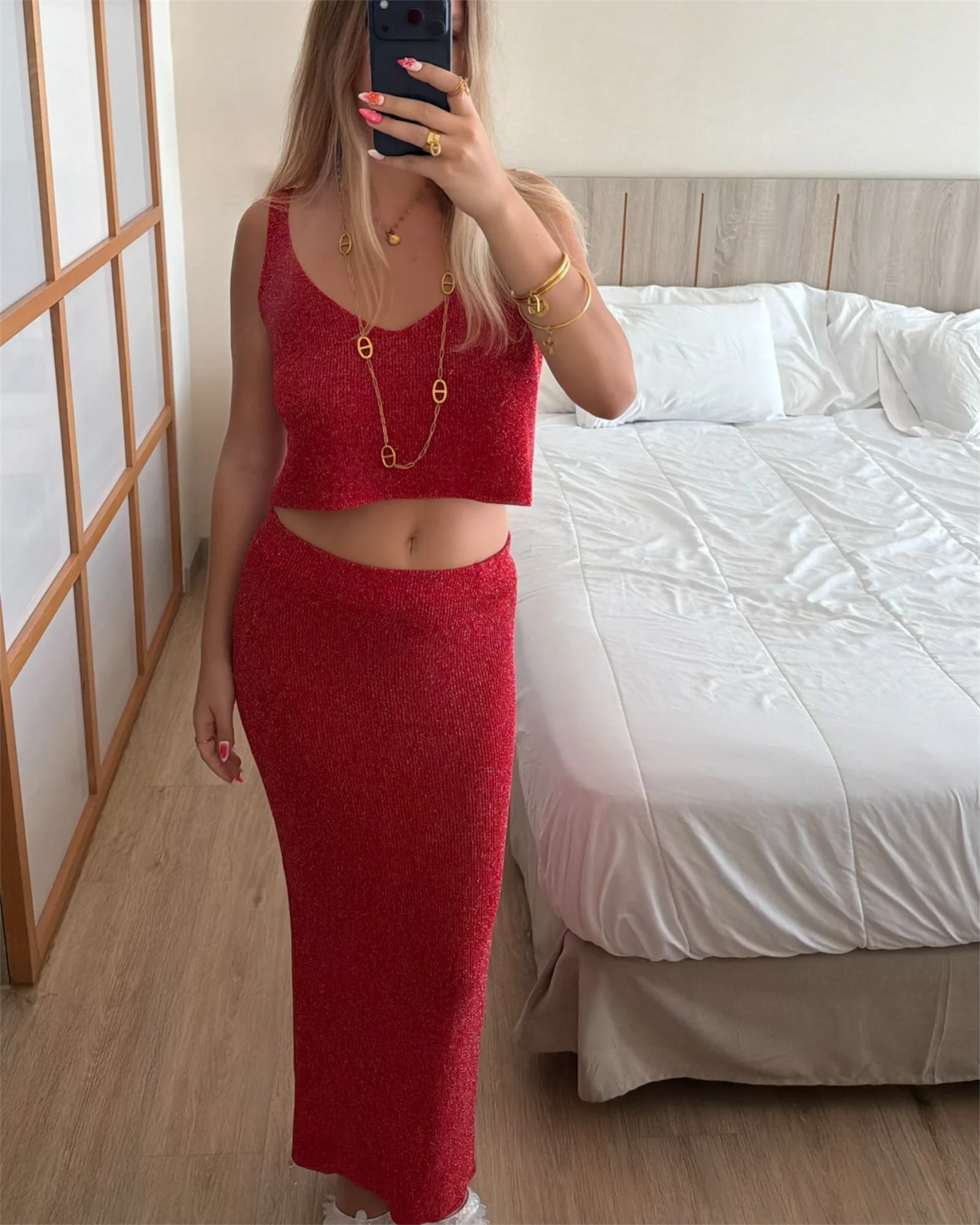 Jupe IRIS rouge - Image 3