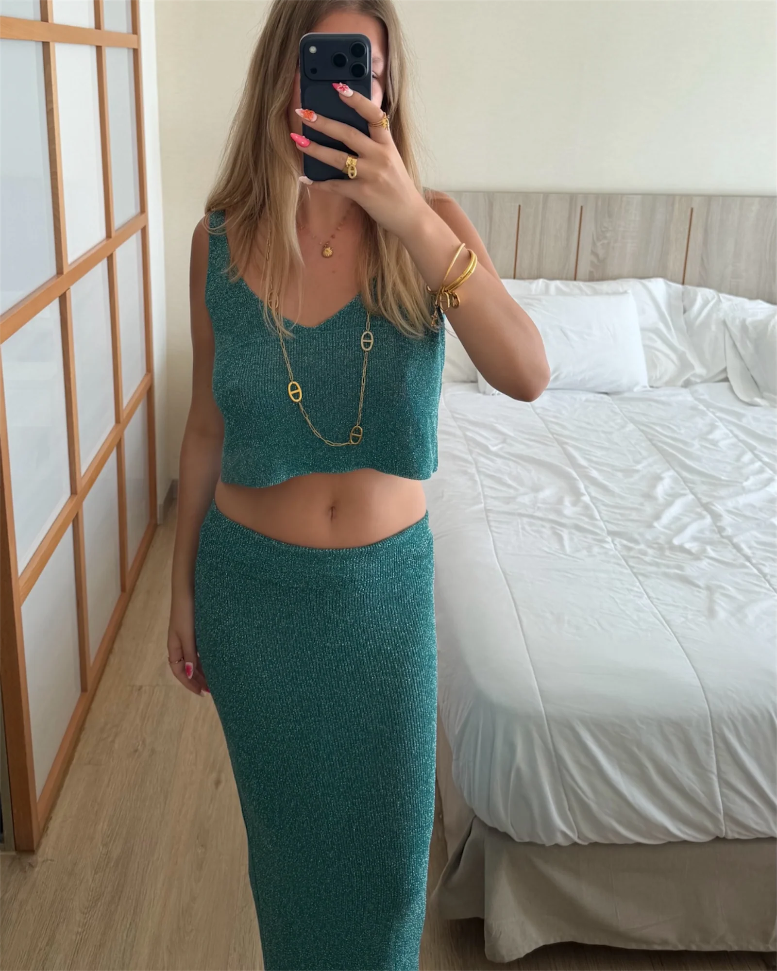 Jupe IRIS turquoise - Image 5