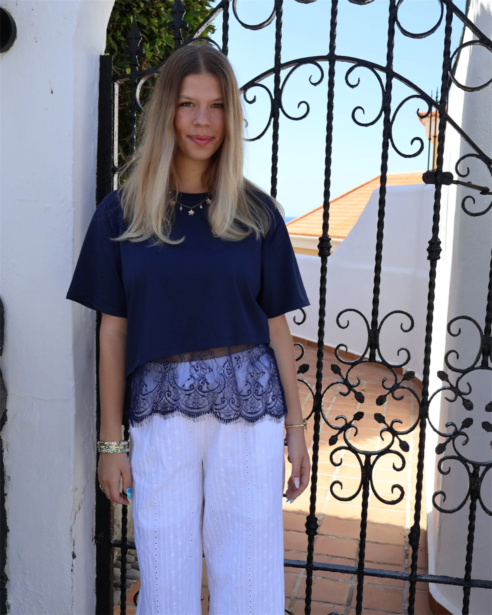 T-shirt CAMILLE navy - Image 4