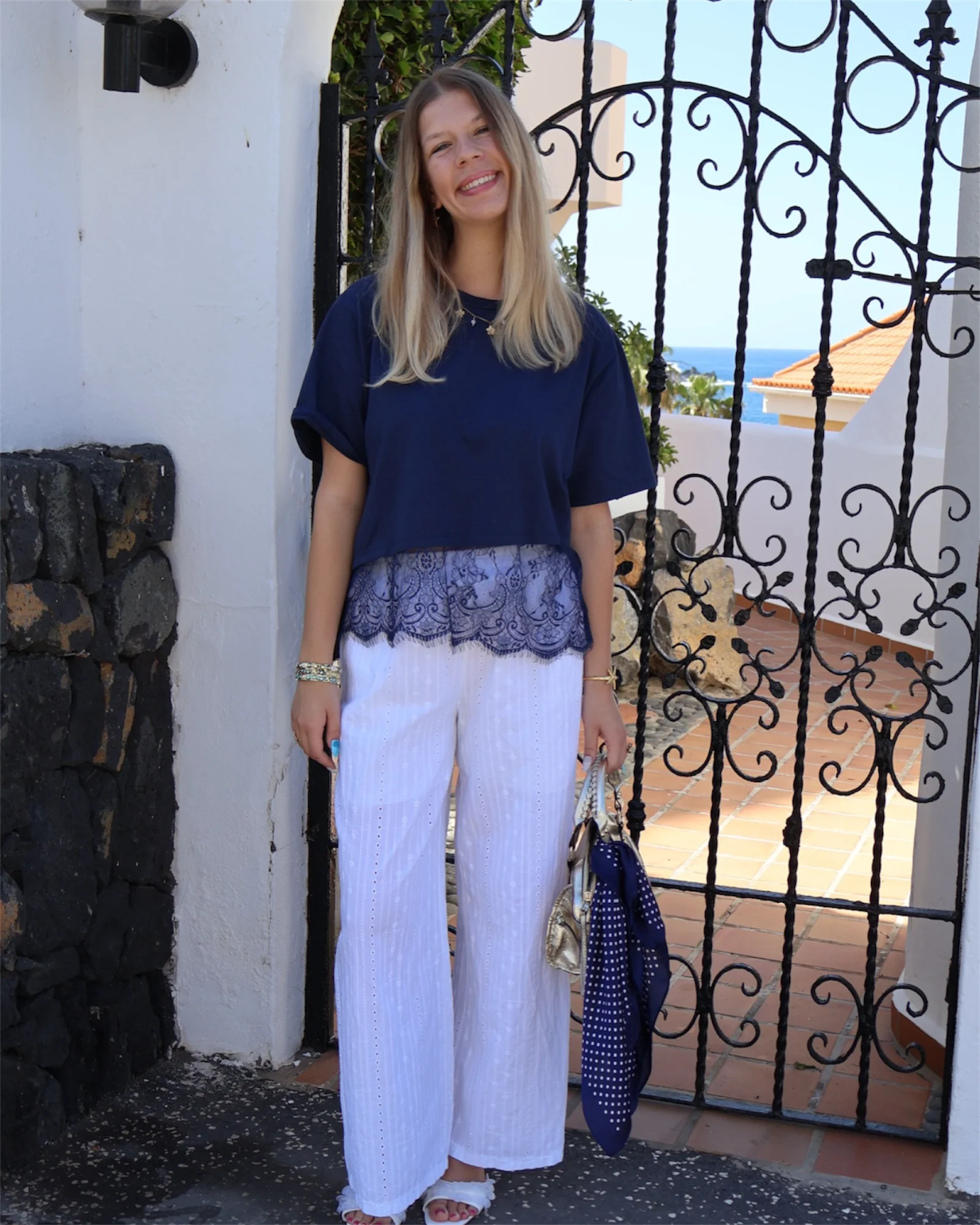 T-shirt CAMILLE navy - Image 6