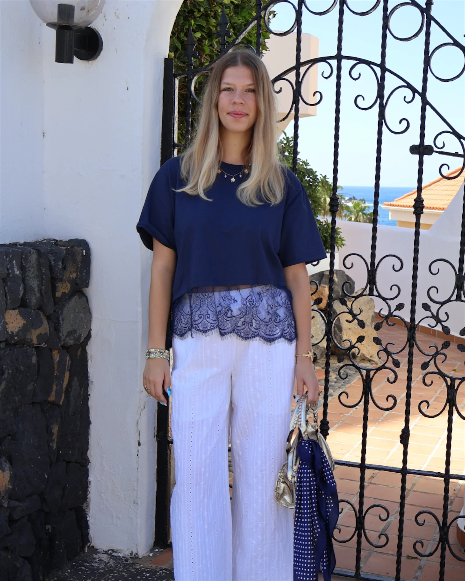 T-shirt CAMILLE navy - Image 7