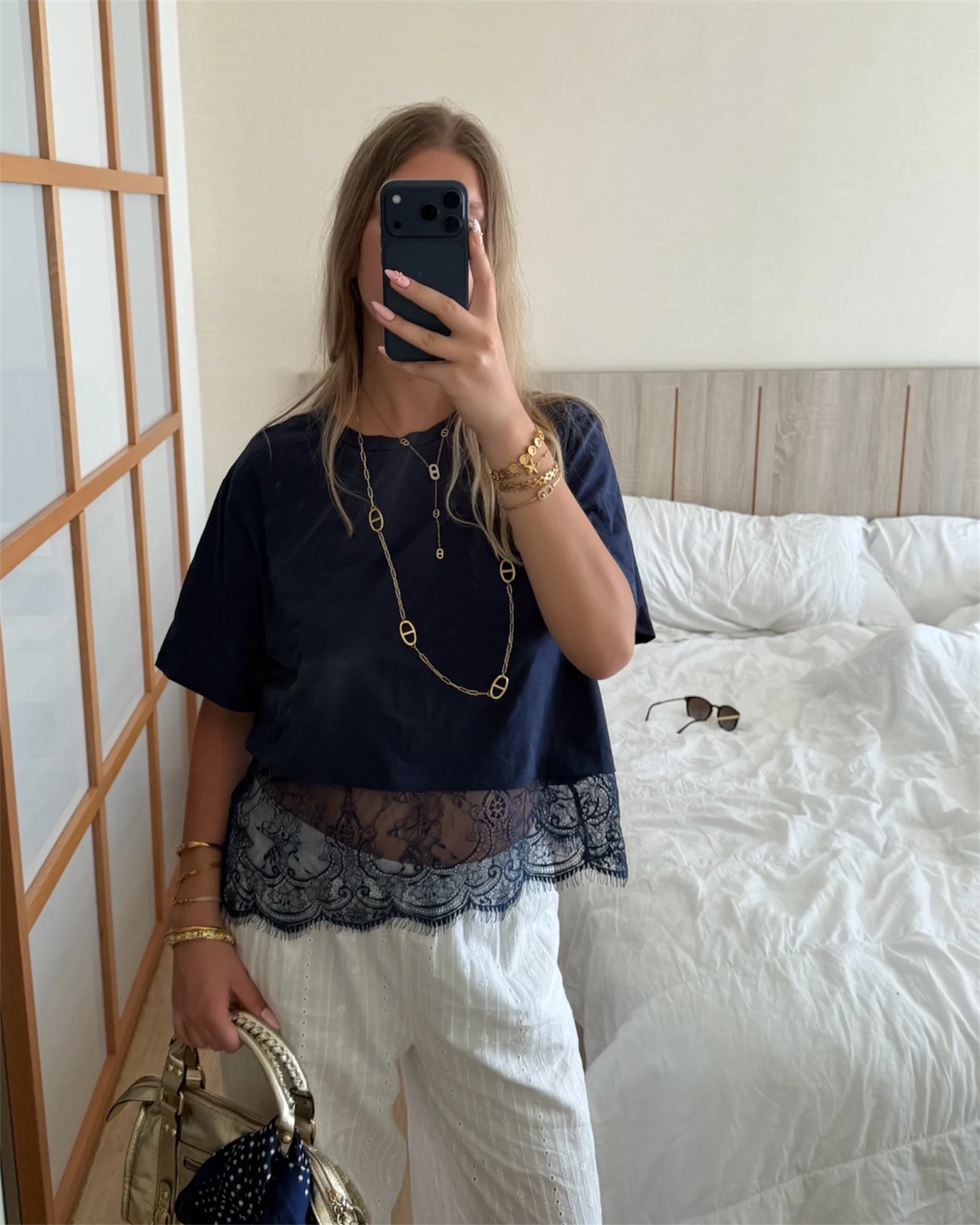 T-shirt CAMILLE navy - Image 8